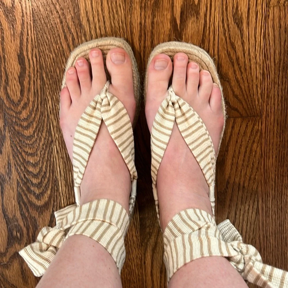 Zara Wrap Platform Sandals - Picture 1 of 4